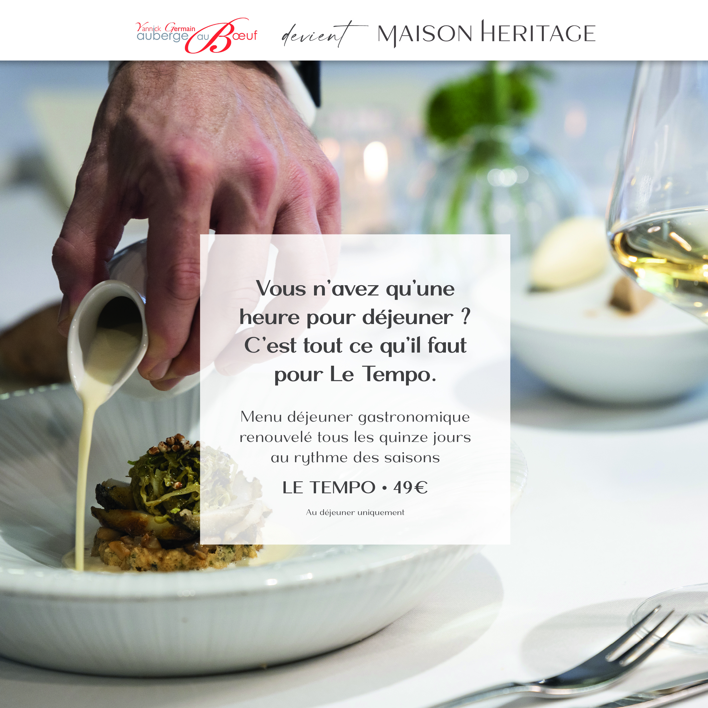 Menu Tempo à 49 €